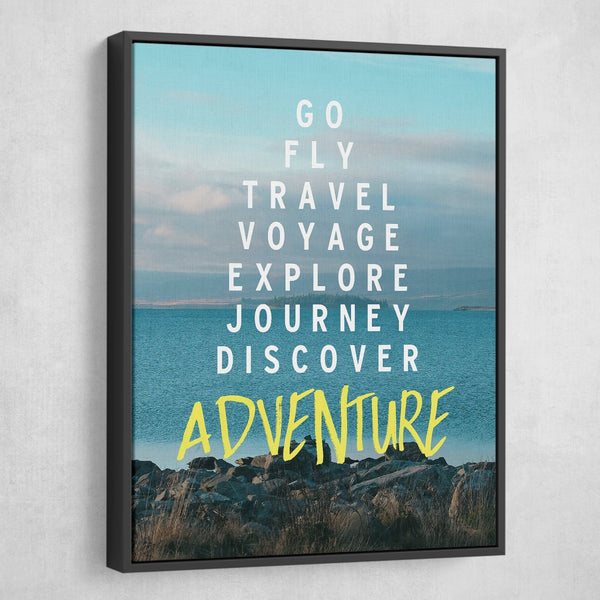 Go, Fly, Adventure Canvas Print