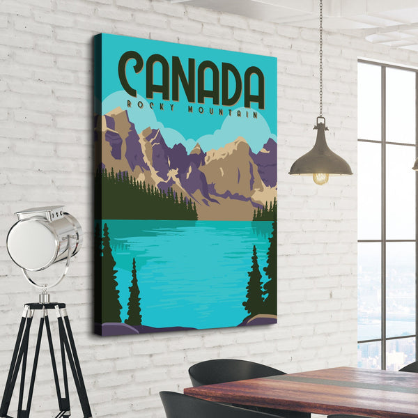 Canadian Rockies Canvas Print