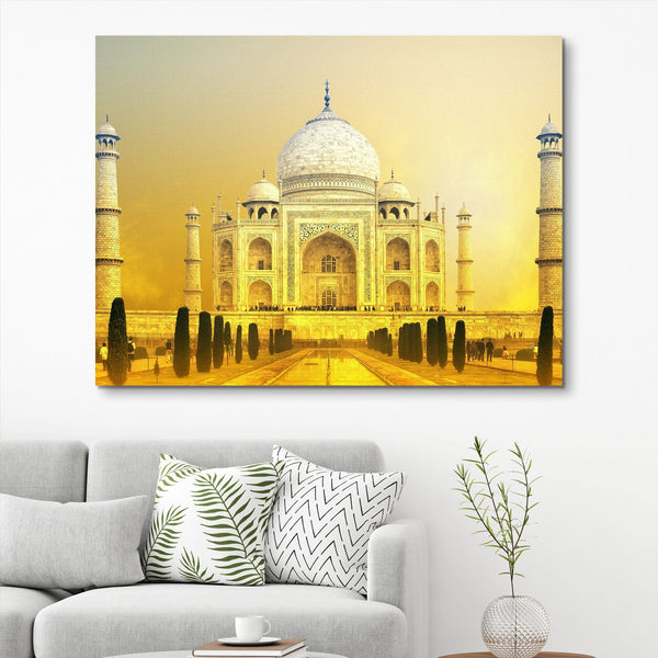 Taj Mahal Sunset - 1 piece wall art