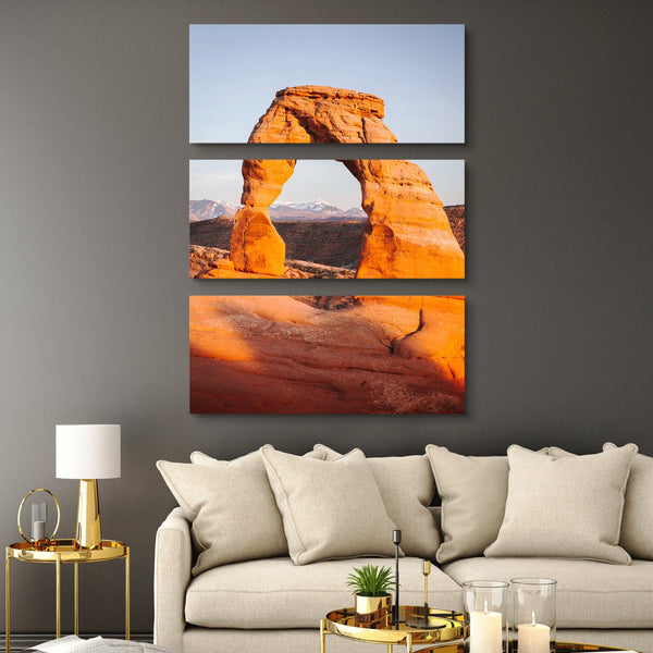 Arch on Fire Canvas Print