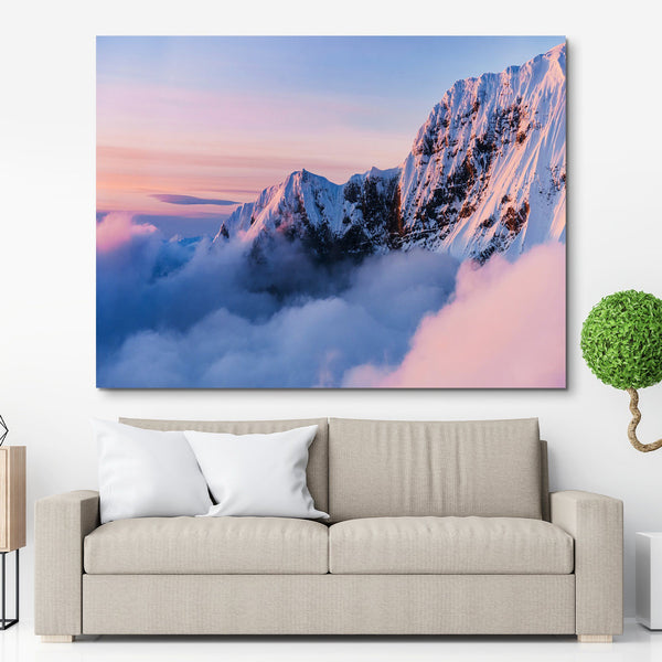 Snowy Peaks Canvas Print