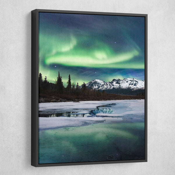 Northern Lights Landscape Canvas Print