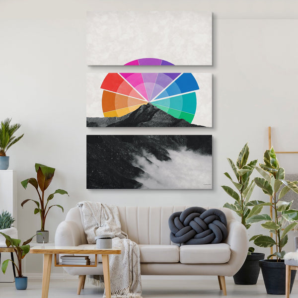 All the Colors Behind the Mountain Canvas Print