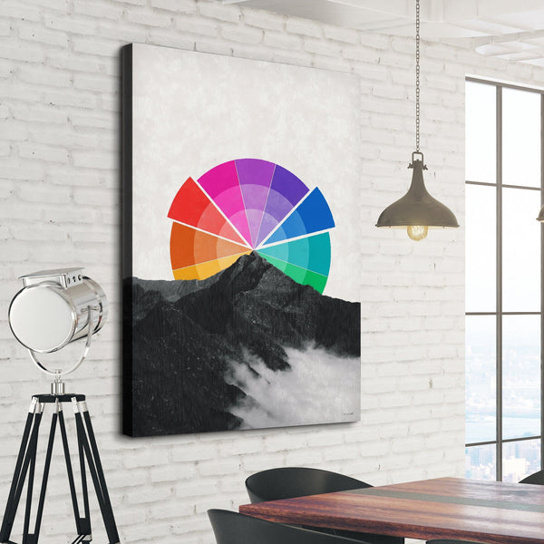 All the Colors Behind the Mountain Canvas Print