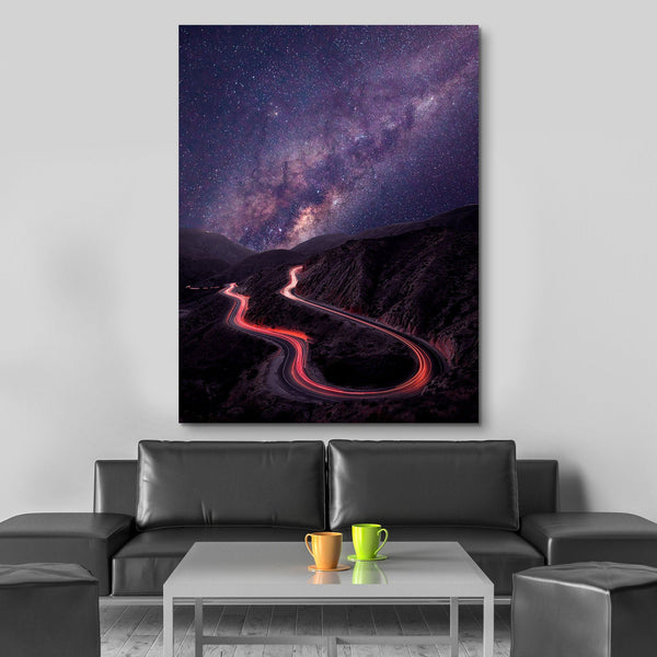 Milky Way Street Canvas Print