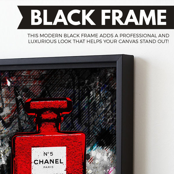 Chanel Noir Black Canvas Print