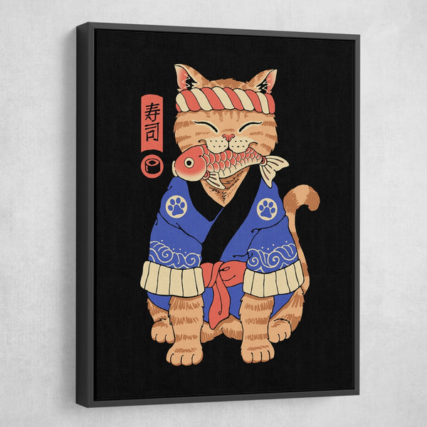 Sushi Meowster Canvas Print