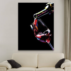 Red Wine Pouring wall art