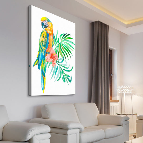 Watercolor Macaw art