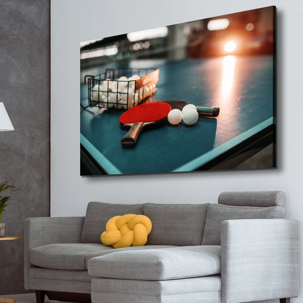 Table Tennis living room wall art