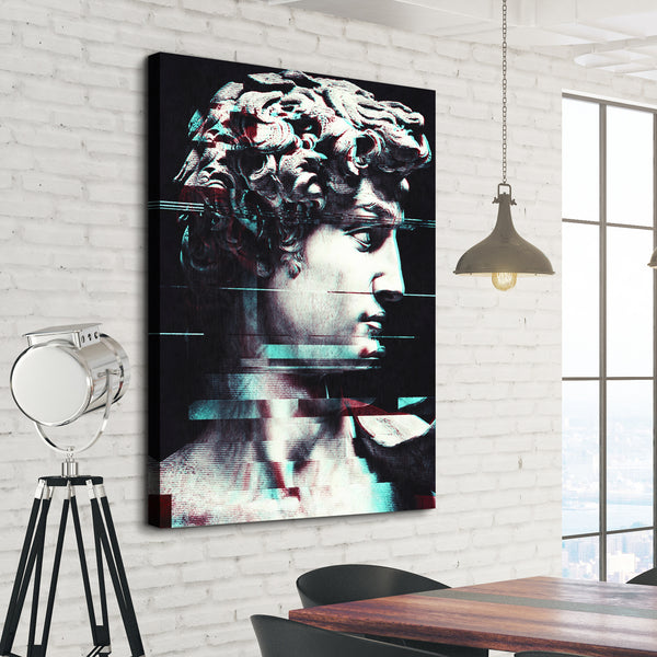Abstract Fractions Of David Canvas Print living room  wall art