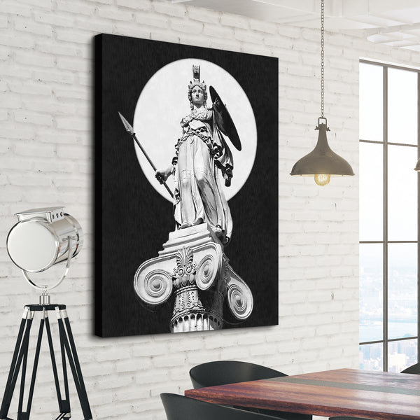 Goddess Athena Canvas Print living room wall art
