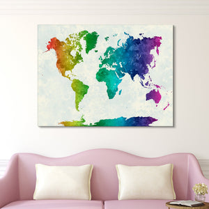 map of colors wall art
