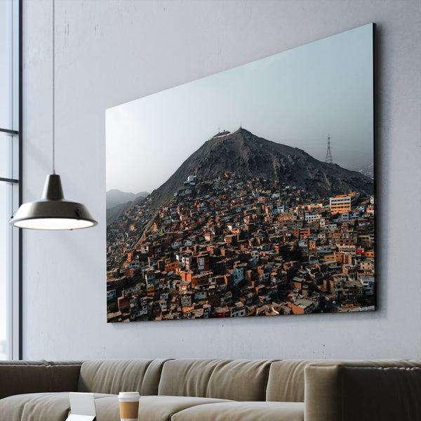 On the Mountain Side Canvas Print living room wall art