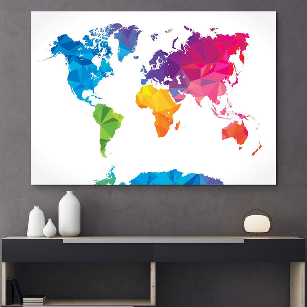 the world in color wall art