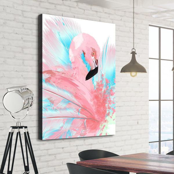 Watercolor Flamingo art