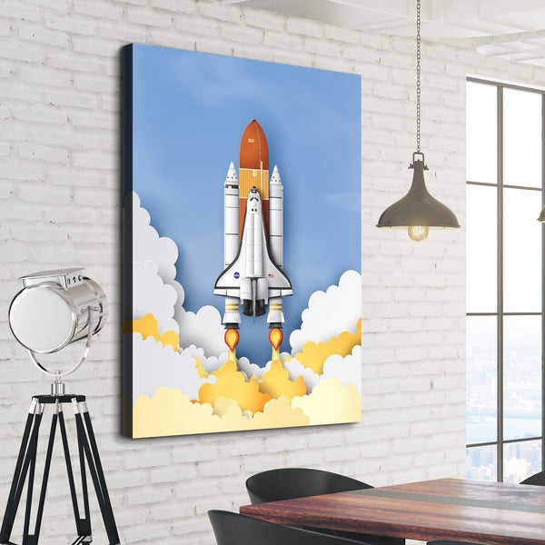 space shuttle wall art
