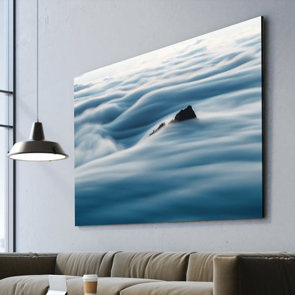 Mountain Waves living room Canvas Print wall art