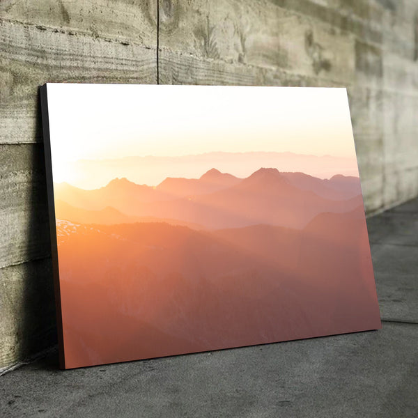Devon Loerop - Summer Rays on mountains wall art