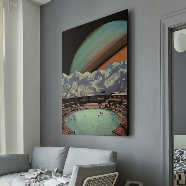 Saturn Spa surrealism living room wall art 