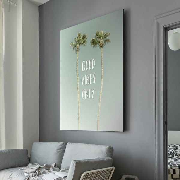 Good Vibes Only Canvas Print living room wall art