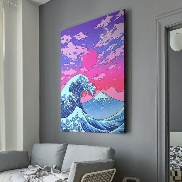 Dream waves Canvas Print living room wall art