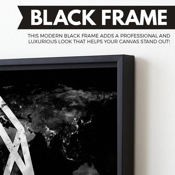 EOS Black Marble Series wall art black frame