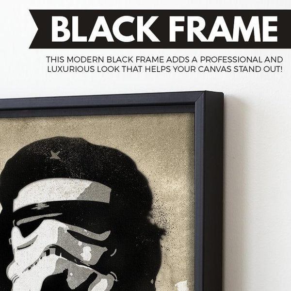 Che Trooper wall art black frame