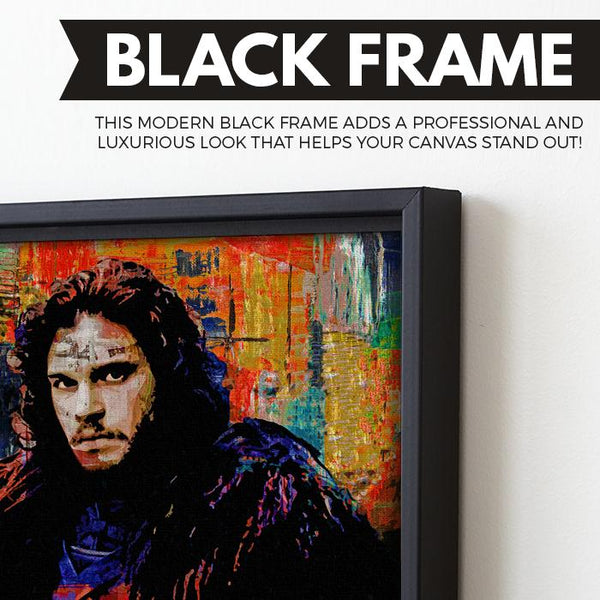Jon Snow wall art black frame