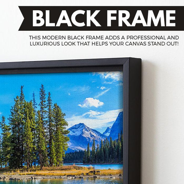 Spirit Island - Jasper National Park black frame