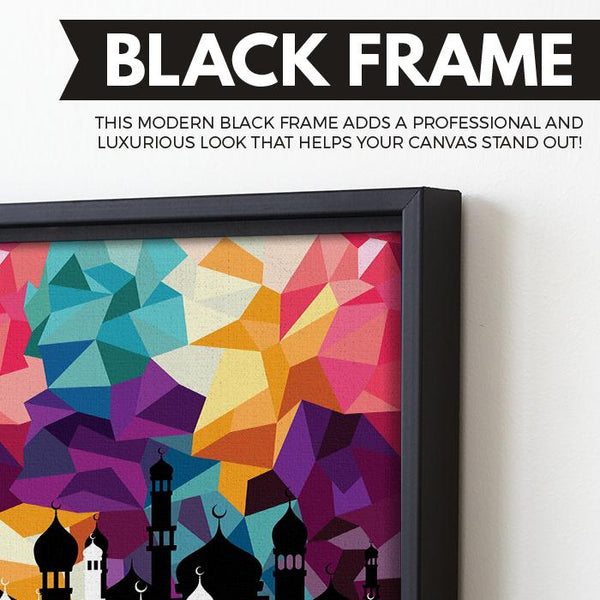Minaret abstract wall art floating frame