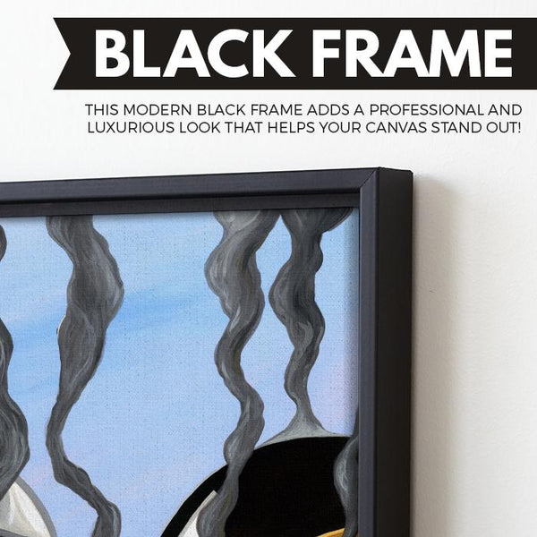 Daft Punk wall art black frame
