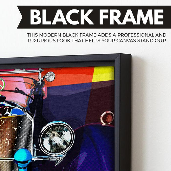 Mercedes S-Class wall art black frame
