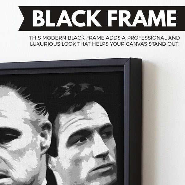 The Godfather wall art black frame
