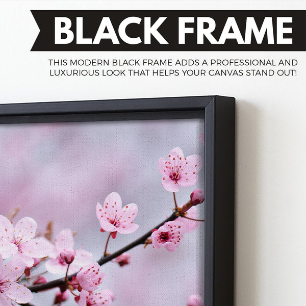 Spring Blossom Canvas Print wall art floating frame