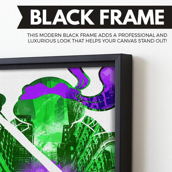Donatello Teenage Mutant wall art black frame