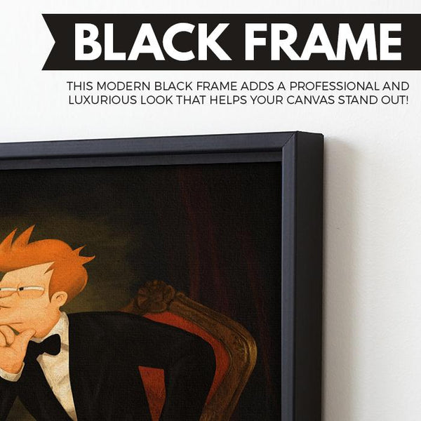 Fry For President wall art black frame