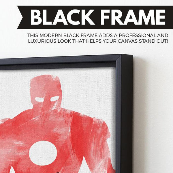 The Starkster | Iron Man wall art black frame