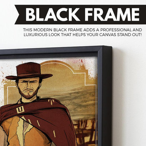 The Good, The Bad And The Ugly wall art black frame