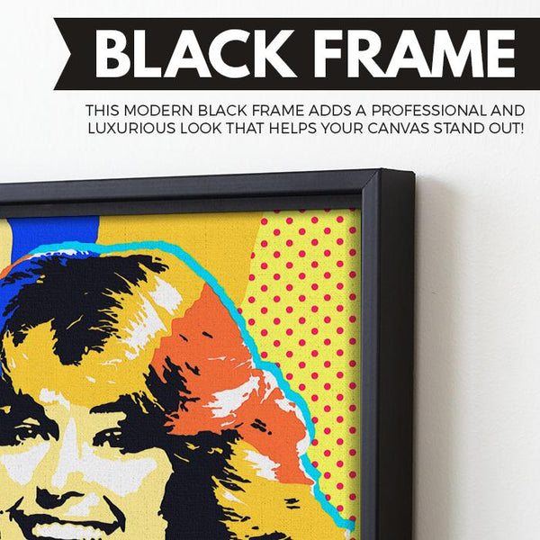 Farrah Fawcett wall art black frame
