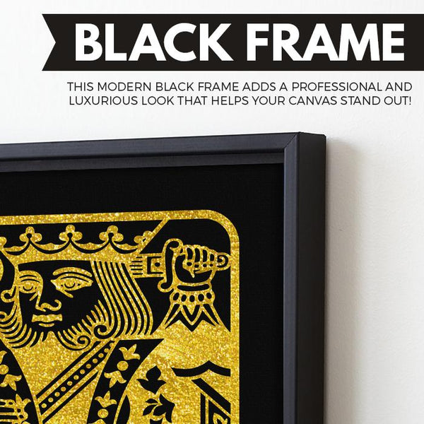 The King - Black/Gold Edition wall art black frame