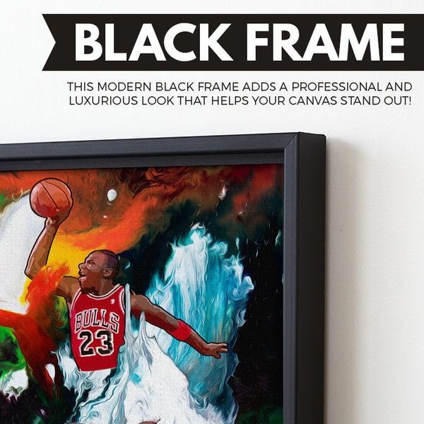 Michael Jordan wall art black frame