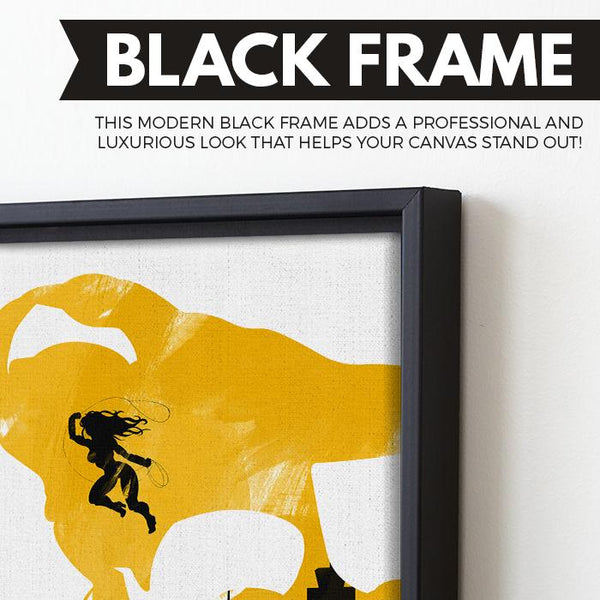 Wonder Woman wall art black frame