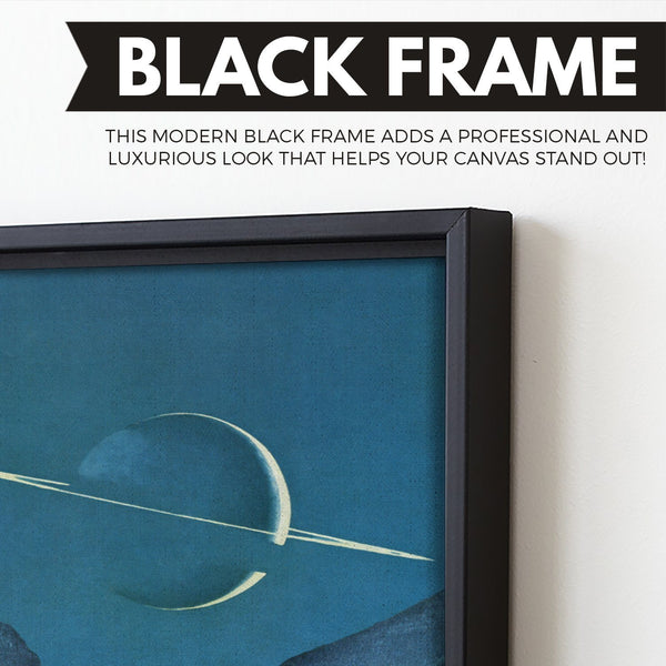 Space Exploration  saturn wall art floating frame