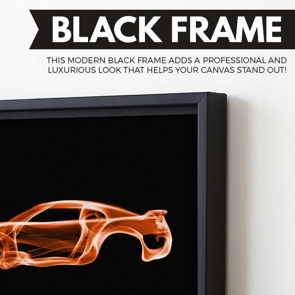 Nissan GTR wall art black frame