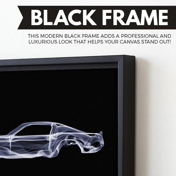 Ford Mustang GT wall art black frame