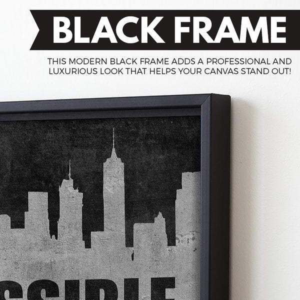 Find The Solution black frame wall art