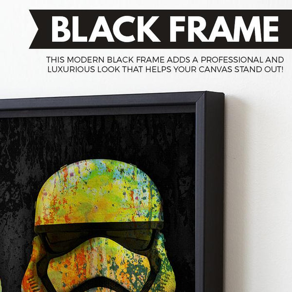 Pop Troopers wall art black frame