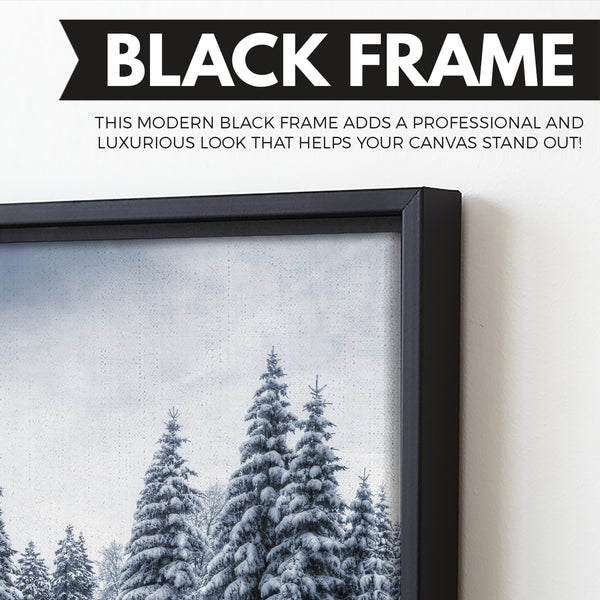 Winter Canvas Print wall art floating frame