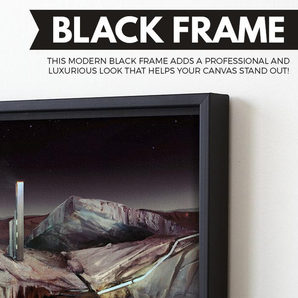 Voyages of Exploration - Pluto wall art black frame